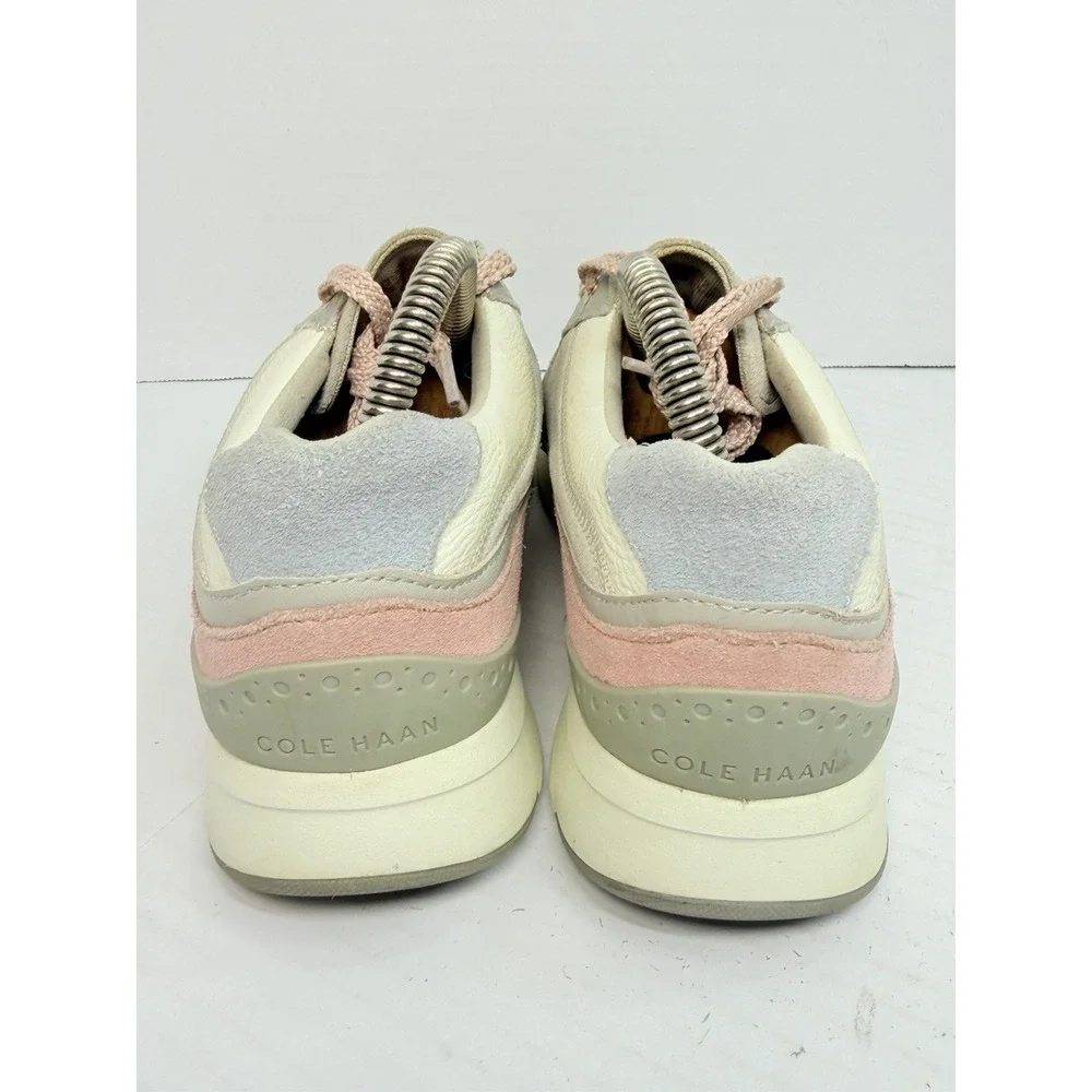 Cole Haan GrandPro Downtown Runner Women's 7.5B Gray Pink Suede Leather Sneaker